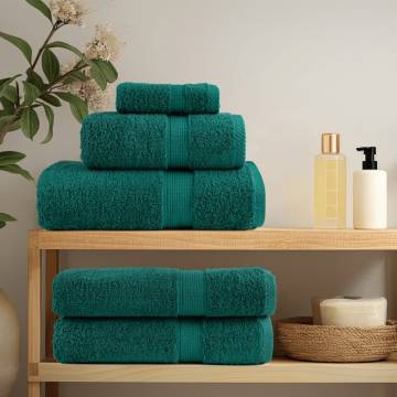 Premium SOLUND Towels - 2pcs Green 100x200 cm | 600 gsm