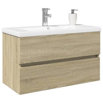 2 Piece Bathroom Furniture Set - Ceramic & Engineered Wood