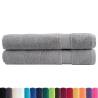 Premium SOLUND Towels 2pcs Grey 100x200cm - Soft & Durable