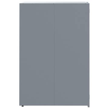 Elegant Wheelie Bin Storage for 6 Bins - Grey Steel