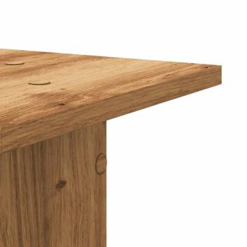 Artisian Oak Plant Stands - 2 pcs, 30x30x95 cm | Hipomarket