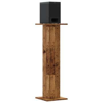 Speaker Stands Old Wood 2 pcs - Durable & Stylish | HipoMarket