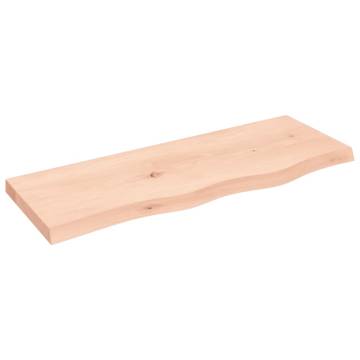 Wall Shelf 80x30 cm - Untreated Solid Oak Wood | HipoMarket