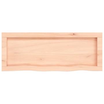 Wall Shelf 80x30 cm - Untreated Solid Oak Wood | HipoMarket