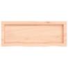 Wall Shelf 80x30 cm - Untreated Solid Oak Wood | HipoMarket