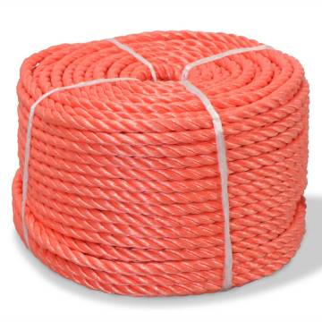 Twisted Rope Polypropylene 16mm - 100m Orange | HiPoMarket