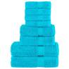  8 Piece Premium Towel Set SOLUND Turquoise 600 gsm Colour turquoise Quantity in Package 1 