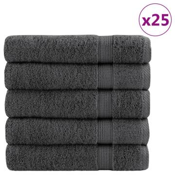 Premium Shower Towels SOLUND 25pcs | Anthracite 70x140cm