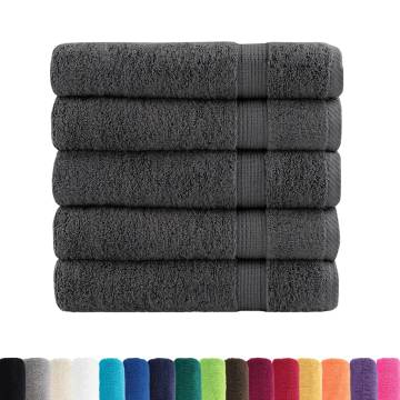 Premium Shower Towels SOLUND 25pcs | Anthracite 70x140cm