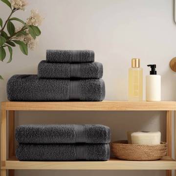 Premium Shower Towels SOLUND 25pcs | Anthracite 70x140cm