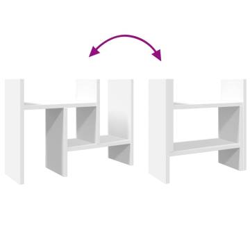 Desk Organiser White - Space-Saving & Durable | HipoMarket