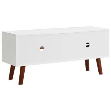 Stylish TV Cabinet - Solid Acacia Wood & MDF - 110x35x50 cm