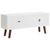 Stylish TV Cabinet - Solid Acacia Wood & MDF - 110x35x50 cm