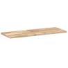 Floating Shelves Set - 3 Untreated Solid Acacia Wood Shelves