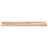 Floating Shelves Set - 3 Untreated Solid Acacia Wood Shelves