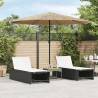  Garden Parasol with LEDs and Steel Pole Brown 324x324x247 cm Size 324 x 324 x 247 cm Quantity in Package 1 