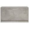 Stylish Shoe Bench in Concrete Grey | 80x24x45 cm