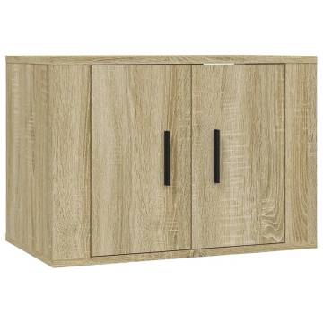 Wall-mounted TV Cabinets - 3 pcs Sonoma Oak | HipoMarket UK