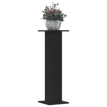 Plant Stands 2 pcs Black 30x30x95 cm - Durable Engineered Wood