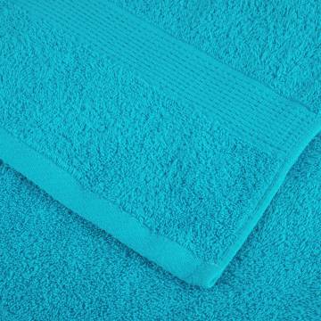 Premium Shower Towels SOLUND 4 pcs - Turquoise 70x140 cm