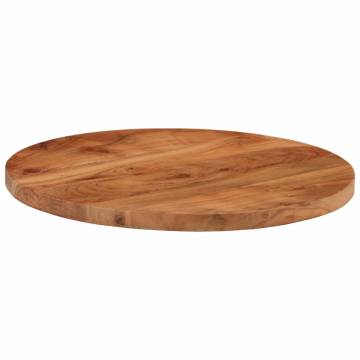 Table Top Ø60x2.5 cm Round Solid Wood Acacia - Hipo Market