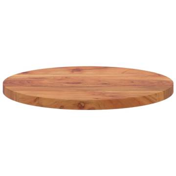 Table Top Ø60x2.5 cm Round Solid Wood Acacia - Hipo Market