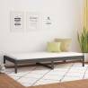 Day Bed Grey 90x200 cm Solid Wood Pine Colour grey Size 90 x 200 cm 