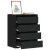  Corner Chest of Drawers Black 60x41x76 cm Engineered Wood Colour black Size 60 x 41 x 76 cm Quantity in Package 1 