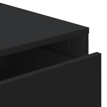 Elegant Black Corner Chest of Drawers - 60x41x76 cm