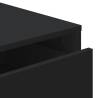 Elegant Black Corner Chest of Drawers - 60x41x76 cm