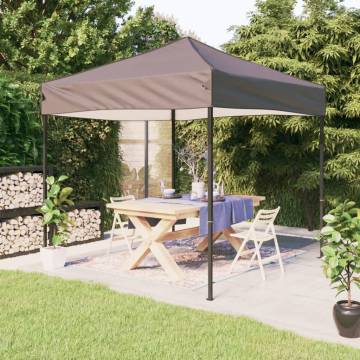 Folding Party Tent Taupe 2x2 m - Ideal for Outdoor Events