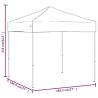 Folding Party Tent Taupe 2x2 m - Ideal for Outdoor Events