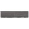 Dark Brown Solid Oak Bathroom Countertop - 220x50 cm