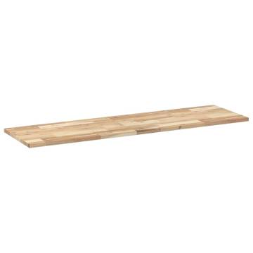 Floating Shelves | 4 pcs Solid Acacia Wood - Space-Saving Design