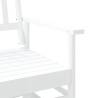 Glider Bench White - Relaxing Solid Wood Poplar Design