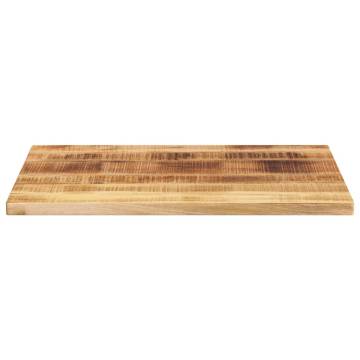 Rectangular Solid Wood Table Top 90x70 cm - Rustic Charm