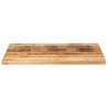 Rectangular Solid Wood Table Top 90x70 cm - Rustic Charm