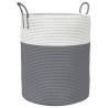 Stylish Grey & White Storage Basket Ø38x46 cm - Hipomarket