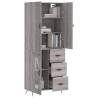 Highboard Grey Sonoma 69.5x34x180 cm - Stylish Storage Solution