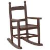 Children's Solid Wood Rocking Chair - Brown | HipoMarket