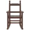 Children's Solid Wood Rocking Chair - Brown | HipoMarket