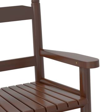 Children's Solid Wood Rocking Chair - Brown | HipoMarket