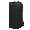 Army-Style Duffel Bag 85 L Black - Durable & Spacious Travel Gear