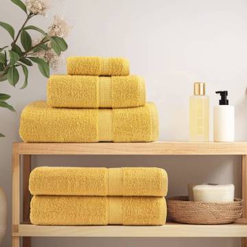 Premium Sauna Towels SOLUND - 2pcs Gold 80x200cm 600gsm