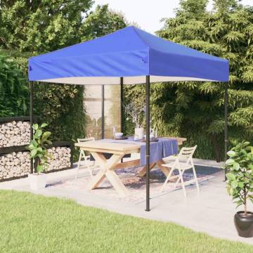 Folding Party Tent Blue 2x2 m - Durable & UV Resistant