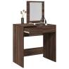  Dressing Table with Mirror Brown Oak 73x46.5x120 cm Colour brown oak Quantity in Package 1 