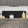  Kitchen Backsplashes 2 pcs Black 70x50 cm Tempered Glass Colour black Size 70 x 50 cm Quantity in Package 2 