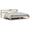  Bed Frame with Headboard 180x200 cm Super King Solid Wood Pine Colour natural Size 180 x 200 cm 