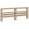 Super King Bed Frame with Headboard - Solid Pine Wood 180x200 cm