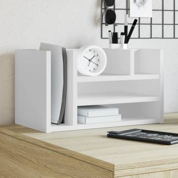 Desk Organiser White 44.5x24x25 cm - Stylish Storage Solution